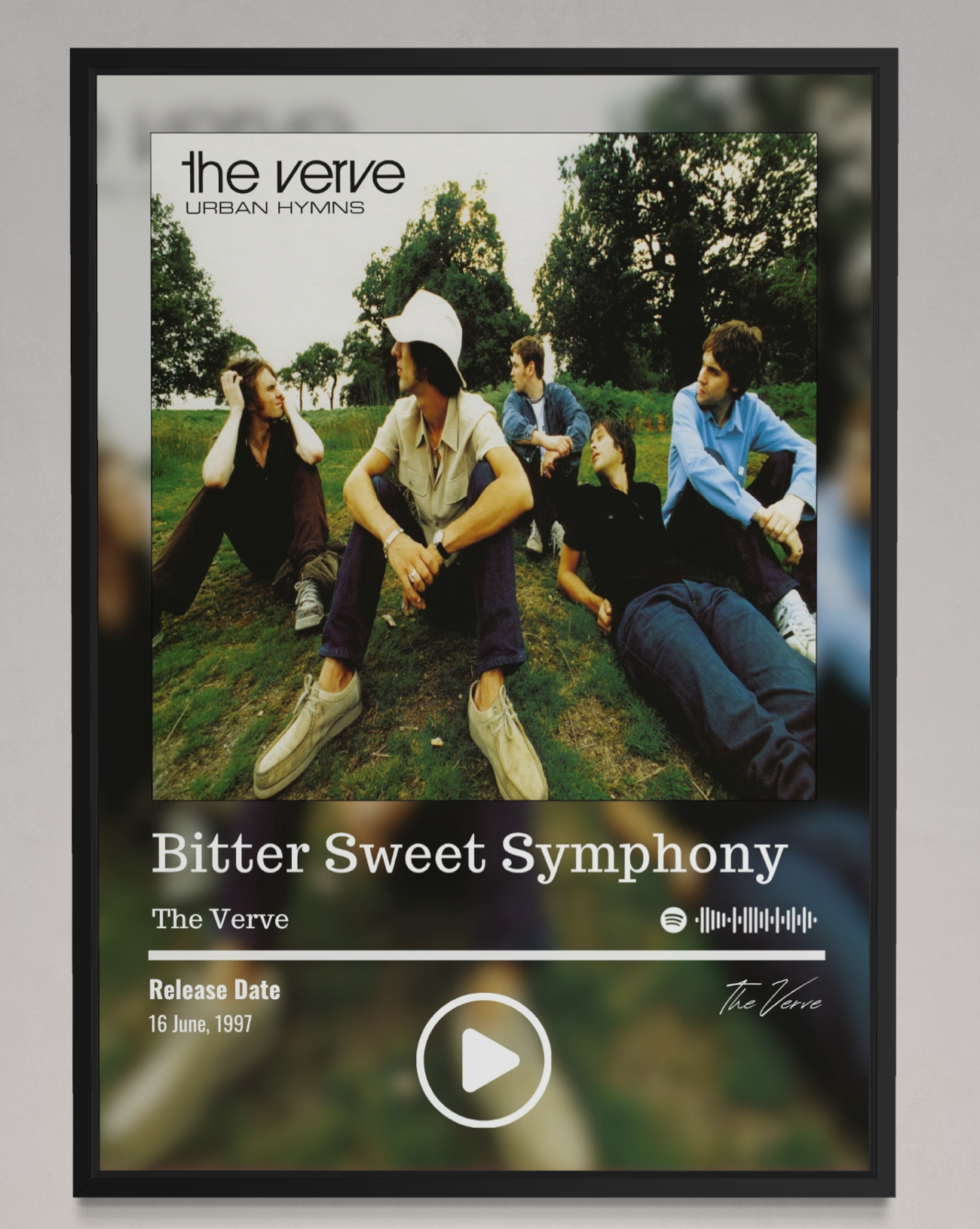 Bitter Sweet Symphony Poster - The Verve Inspired Print