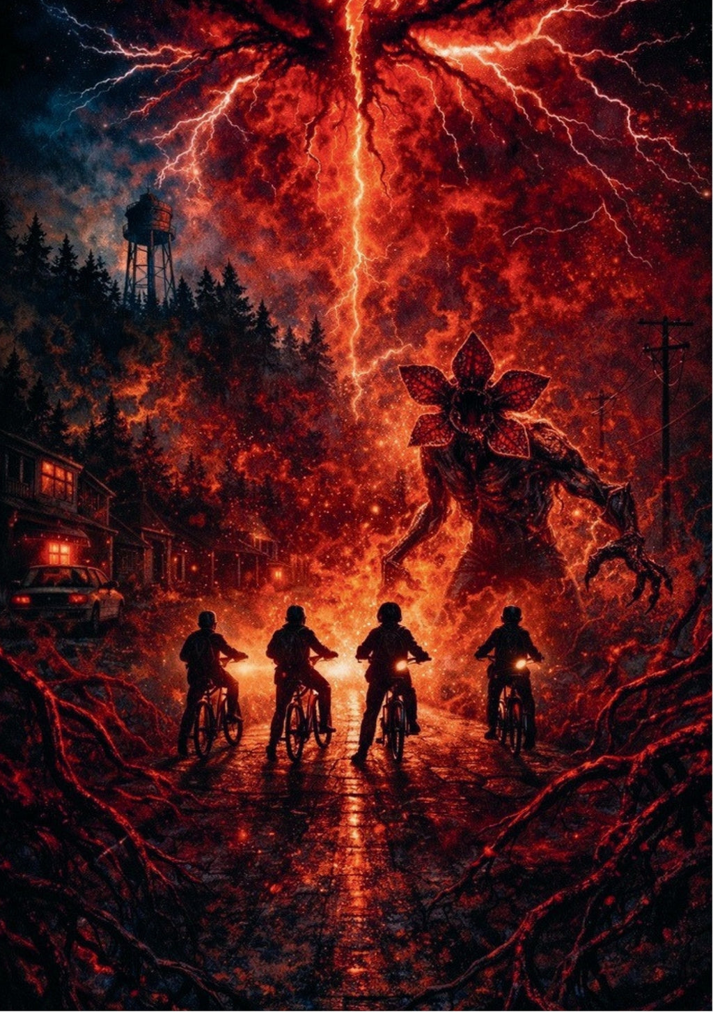 The Upside Down Awakens - Stranger Things Poster