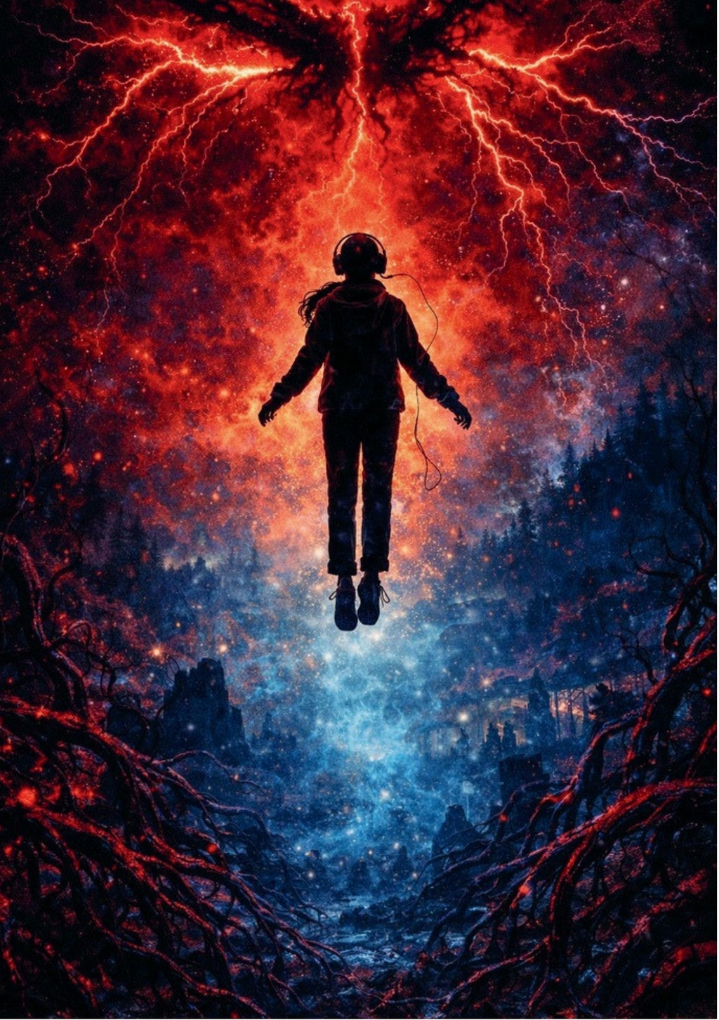 Held Between Worlds - Stranger Things Poster