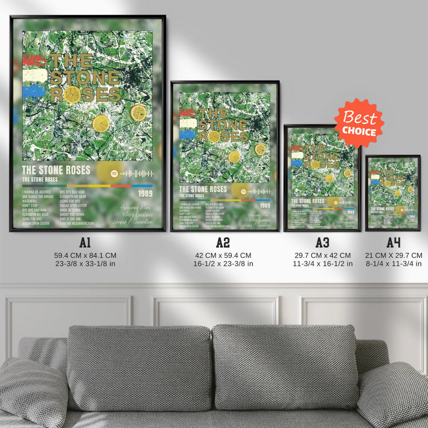 The Stone Roses - Mani Tribute Poster