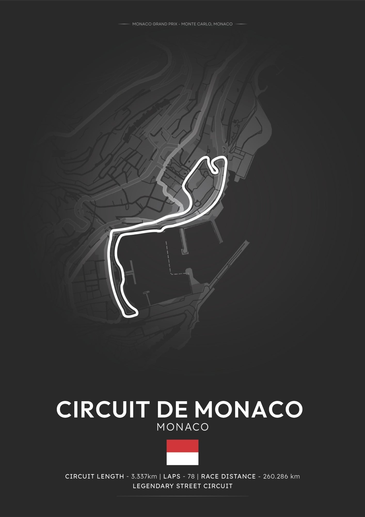 Silverstone Circuit Poster - Formula 1 Inspired Print