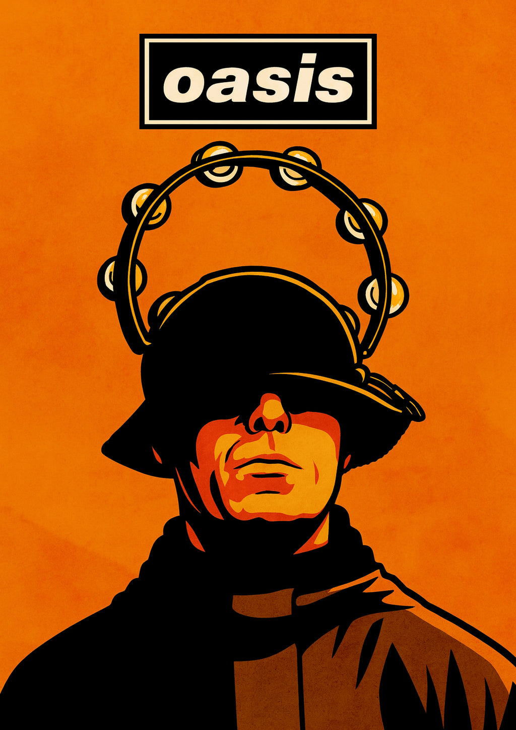 Oasis Liam Gallagher Tambourine Print