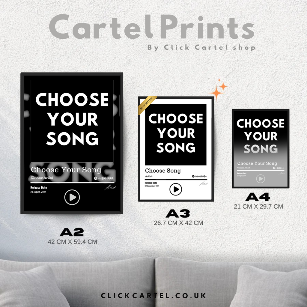Aangepaste Song Poster