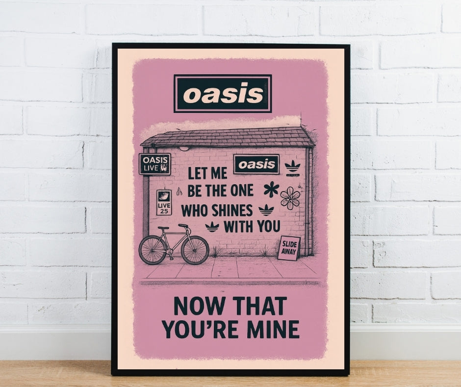 Oasis Graffiti Poster - Slide Away (Let Me Be The One)