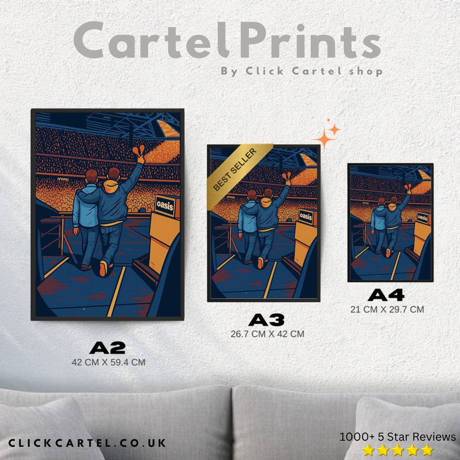 Oasis Live'25 Poster - Oasis Geïnspireerde Print