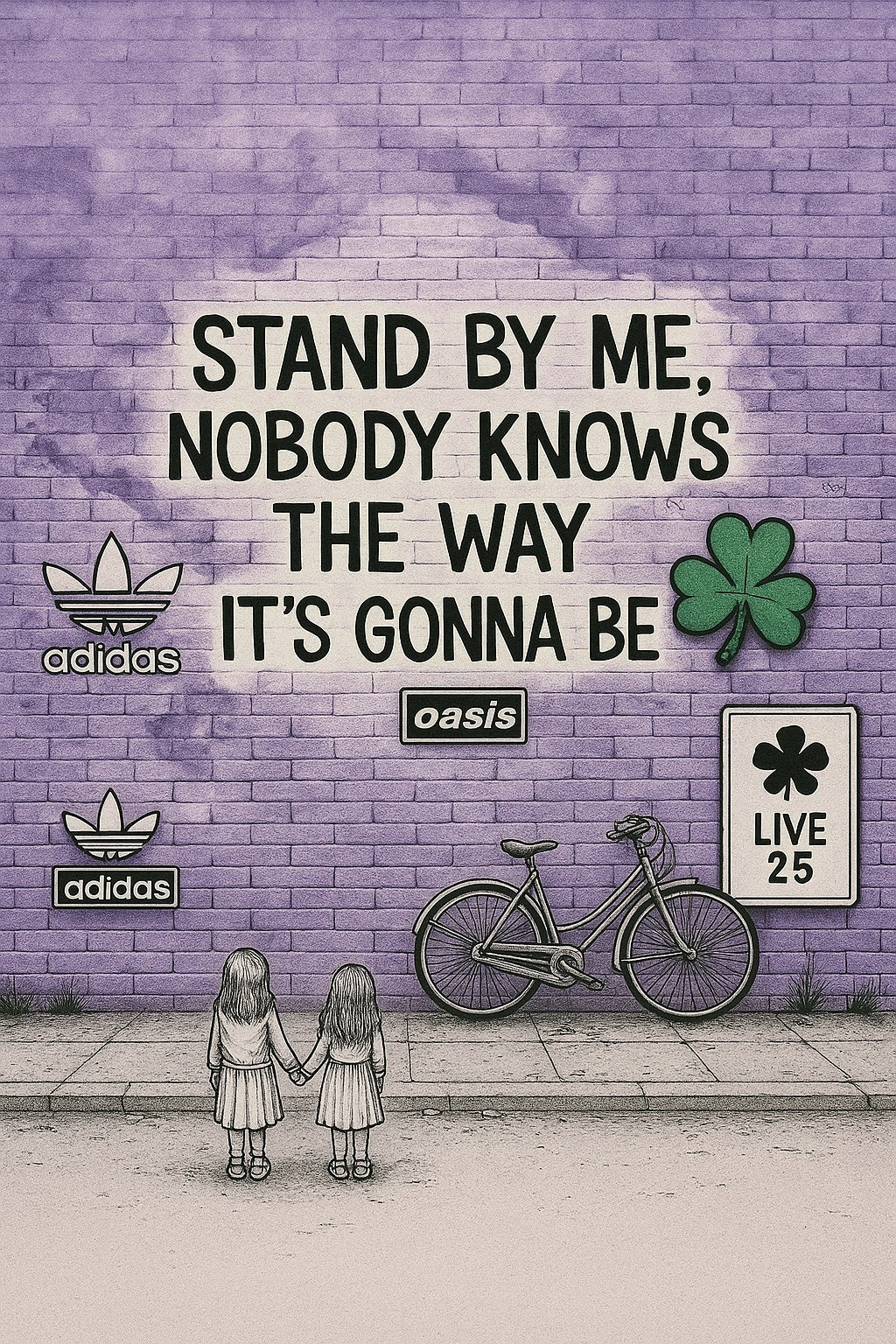 Oasis Graffiti Poster - Stand By Me