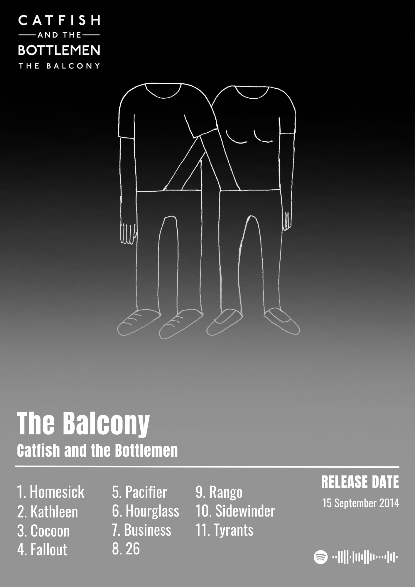 The Balcony - Catfish and the Bottlemen Inspired Album Poster