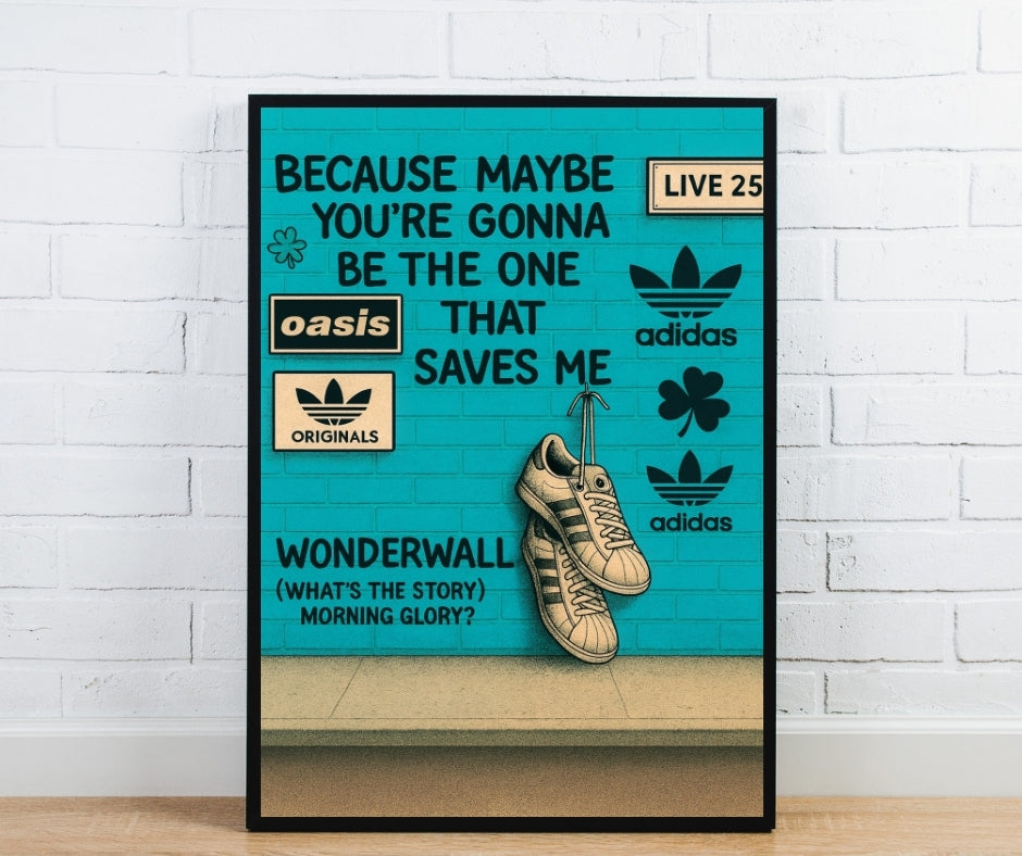 Oasis Graffiti Poster - Wonderwall